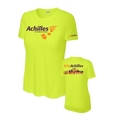 Safety Yellow t-shirt with Achilles branding on a white background